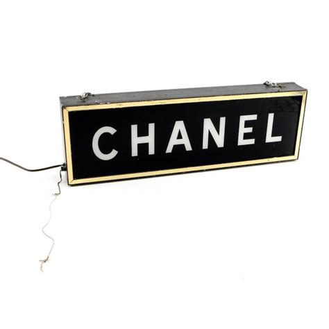 1950s vintage chanel illuminating display store light sign price|Authentic Vintage 1950's CHANEL Hanging Store Display Light .